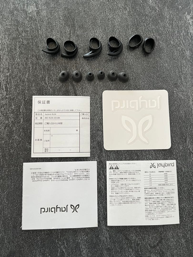 Jaybird JBD-RUN-001BK ワイヤレスイヤホン ブラック