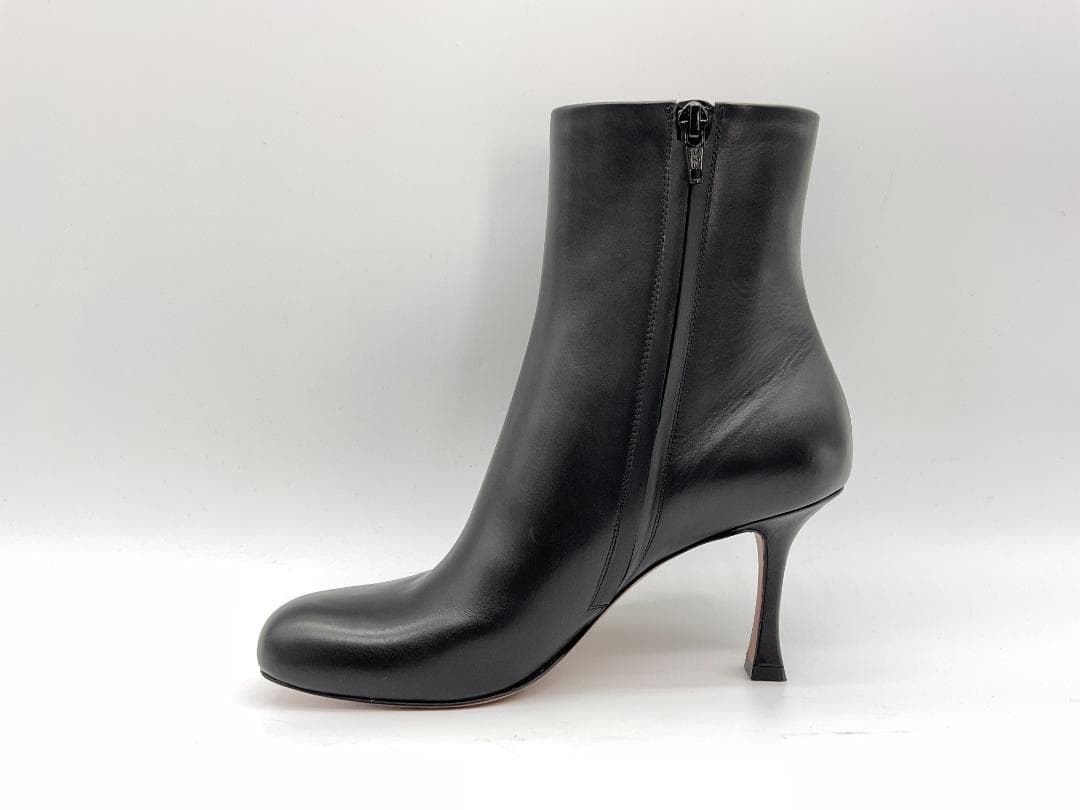 【未使用】PELLICO セミスクエアトゥ パンプス ブラック 38